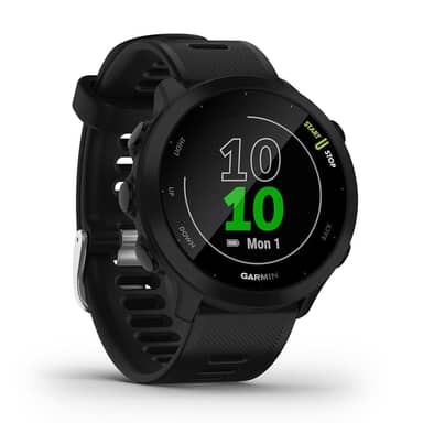 Garmin Relógio Forerunner 55 Preto 42mm com Monitor Cardíaco de Pulso e GPS