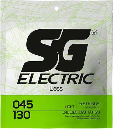 Encordoamento 045 SG, Níquel, para Baixo 5 Cordas