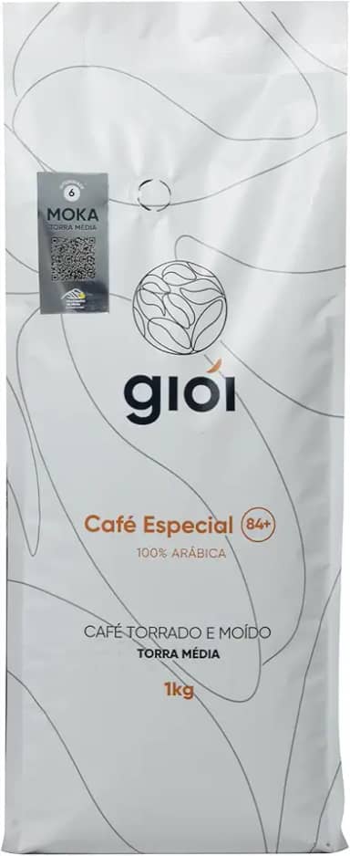 Giói Café Especial, 100% Arábica, Torrado e Moído, 84+ (1kg, Moka)