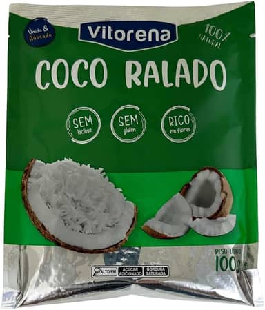 COCO RALADO UMIDO E ADOCADO VITORENA 100G