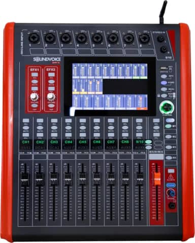 Mesa De Som Digital Soundvoice Shift 12 Efeito 6 Auxiliares Banda Igreja Evento