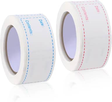 300 etiquetas removíveis para freezer, adesivos de armazenamento de alimentos, etiquetas de alimentos para recipientes, etiqueta de papel para congelador de geladeira, fácil de limpar, não deixa