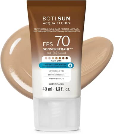 Protetor Solar Facial Com Cor FPS70 Boti.Sun Cor 3.0 40ml