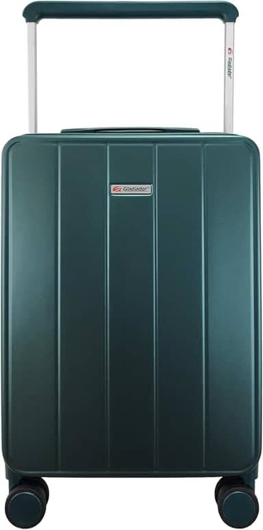 Mala de Bordo em Policarbonato 10kg com TSA Rodas Giratórias Gladiador Infinity V1 (Verde Escuro)