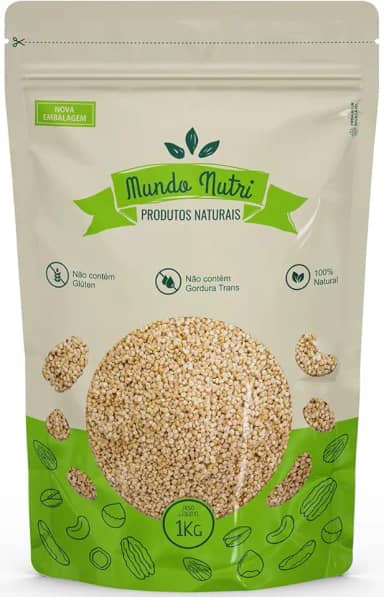 1kg Quinoa Branca em Grãos 1kg Mundo Nutri Importada Natural