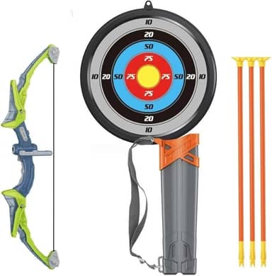 Brinquedo Arco e Flecha Infantil Radical com Luz Alvo e Flechas com Ventosas