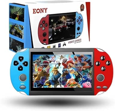 Videogame Portatil Tela 4.8 +10000 Jogos Retro 16GB, Console de Mão Memoria Expansivel