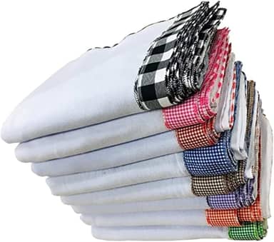 Pano De Prato Xadrez Gigante Kit Com 5 Peças