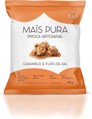 Mais Pura Pipoca Sabor Caramelo E Flor De Sal 50G