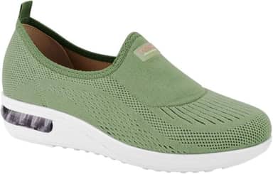Tênis Feminino Slip On Modare – Verde, Elástico com Bolha de Conforto, Leve e Casual – Tamanho 34