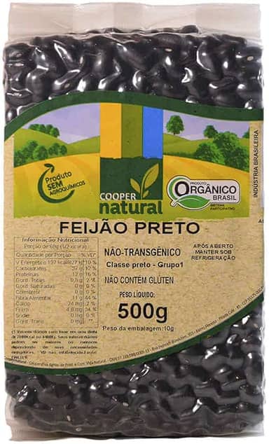 Feijão Preto Orgânico 500g - Coopernatural