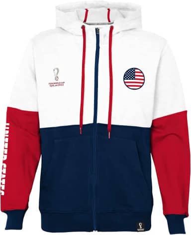 Moletom com capuz Capuz de lã com painel contrastante da Copa do Mundo de Fifa, Outerstuff, Masculino