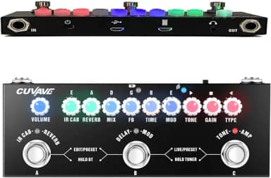 Cube Baby Pedal de Guitarra de Múltiplos Efeitos - Delay, Reverberação, Phaser e Chorus