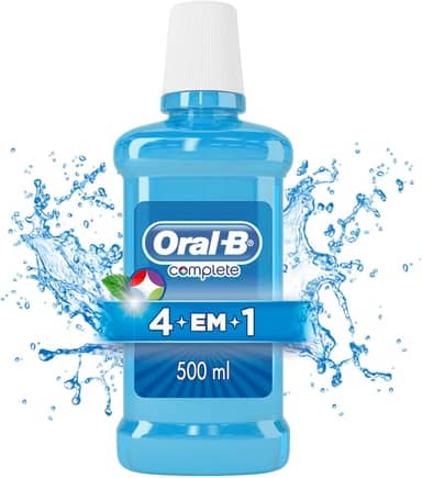 Oral-B Enxaguante Bucal Complete 4em1 Menta Refrescante com Flúor 500 ml