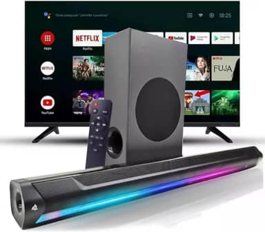 Home Theater Soundbar Para Tv Caixa de Som Com Subwoofer Bluetooth
