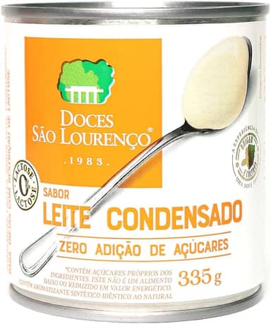 Leite condensado zero lactose zero açucar 335g