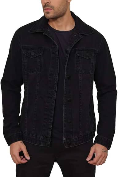 Jaqueta Masculina Jeans Preto | jaqueta masculino casual jeans