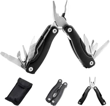 Multitool, 14 em 1 Alicate Multifuncional, Ferramenta Múltipla, Aço Inoxidável Multiferramenta, Canivete Multiuso, Atividades ao Ar Livre, Acampamento