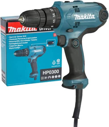 MAKITA PARAFUSADEIRA/FURADEIRA DE IMPACTO 10MM (3/8 POL) 320W 110V HP0300