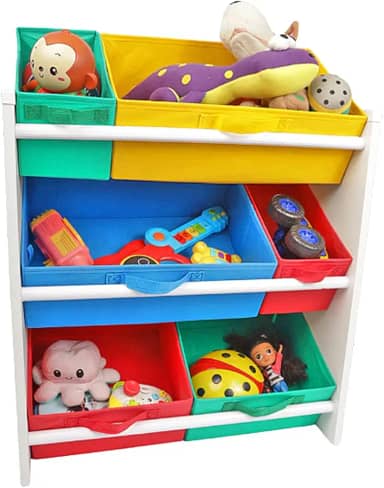 Organizador De Brinquedos Montessoriano Médio Colorido Organibox