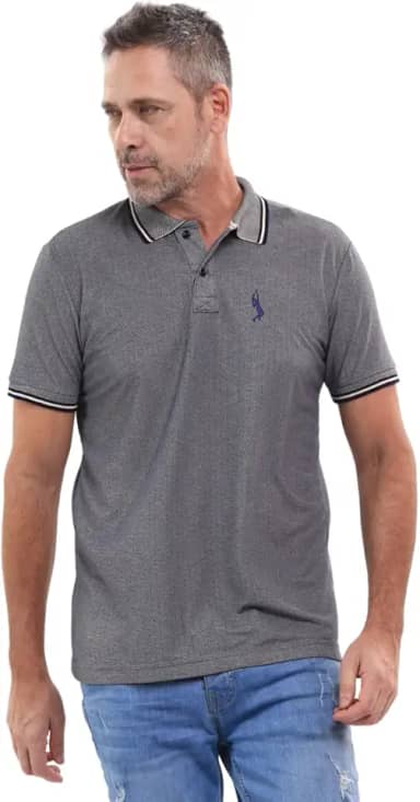 Camisa Polo Masculina Piquet Viscose Dry Leve Confortável