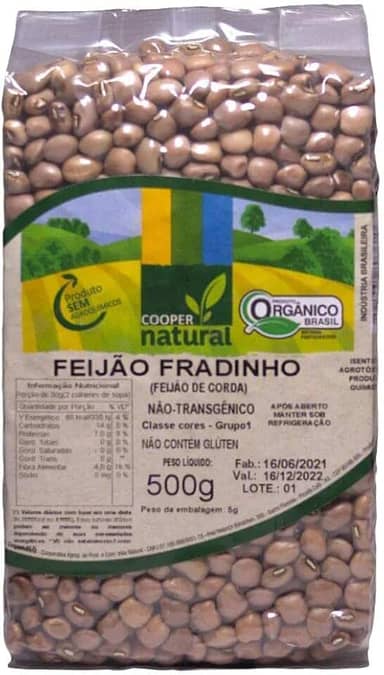 Feijão Fradinho Orgânico Coopernatural 500g