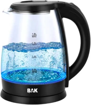 Chaleira Eletrica de Vidro 220v 1,8L Desligamento automático 1500W Bak Original