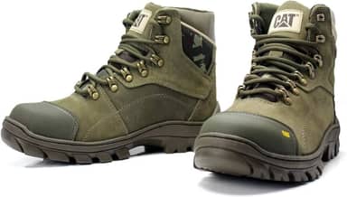 Bota Cat Masculina em Couro Adventure Biqueira Interna