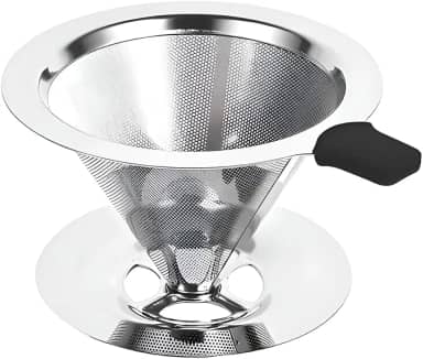 Coador Filtro De Café Inox 103 Peneira Sem Uso De Papel Aço Reutilizável Dúravel Premium