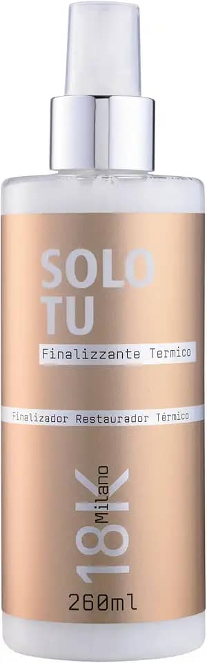 Solo Tu Finalizador Restaurador Térmico, Protetor Térmico para Cabelos, com Ácido Hialurônico, Pantenol e Vitamina E, Proteção Solar, 260ml