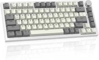 ATTACK SHARK K85 Teclado para jogos Rapid Trigger 75%, teclado mecânico para jogos com fio de 82 teclas, ponto de atuação do interruptor magnético ajustável, junta, teclas PBT