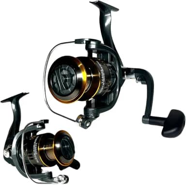 MOLINETE DE PESCA PESADA ALTO MAR TC 5000-14 ROLAMENTOS - DRAG:12KG - CARRETEL ALUMINIO