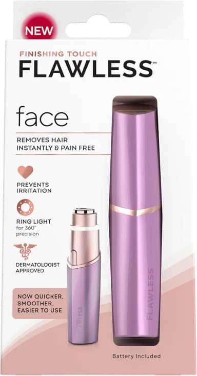 Finishing Touch Flawless Removedor de pelos indolor, modelo mais recente (lavanda)