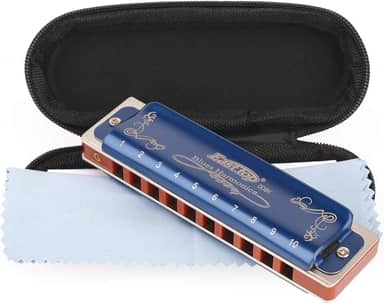 Easttop Chave de gaita profissional G 10 furos 20 tons resistente com estojo e pano de limpeza para jogador profissional, iniciante