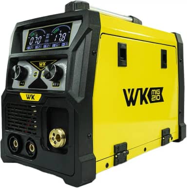 Pró Euro Máquina Inversora de Solda Multiprocesso MIG/MAG TIG-Lift e MMA Eletrodo WK 210A 220V Flex