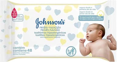 Lenços Umedecidos JOHNSON'S® Baby Recém Nascido, 48 unidades