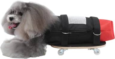 Cadeira de rodas personalizável para animais de estimação com deficiência, scooter de cachorro para pernas traseiras, poliéster respirável, tamanhos P/M/G