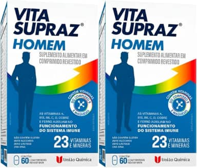 Vitamina Completa Para Homens Vita Supraz Com 120 Cápsulas