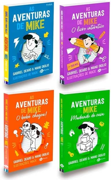 Livro As Aventuras de Mike - Coleção Completa com 4 Livros