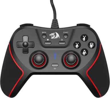 Controle Gamer Redragon Ephemera Preto e Vermelho USB G713