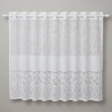 Cortina de Pia Renda Tulipa Branca – 0,80x1,50m