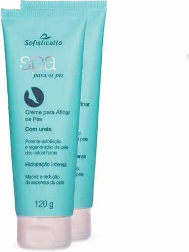 Kit Com 2 Creme Para Afinar os Pés com Uréia Spa 120g Sofisticatto