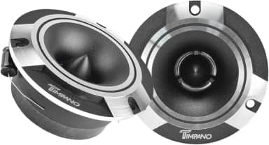 Timpano ST2 Chrome Slim Super Tweeter, 600 Watts 4 Ohm, 105 dB, 3.85" Cromado, Tweeters de Carro Profissional
