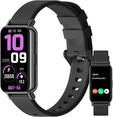 PEJE Band 1,1.45" TFT Tela, Smartwatchs,IP68 à Prova d‘Água,Relogio Smartwatch Feminino,100+ Modos Esportivos, Notificações Inteligentes, Assistente de Voz, Compatível com iOS/Android（Preto）