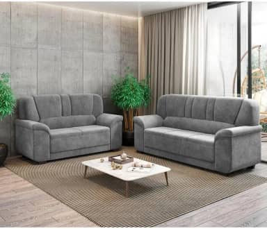 Conjunto Sofá 3 e 2 Lugares Paris Sued Flash