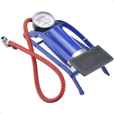 Bomba De Ar Com Pedal De Encher Bola E Pneus Bike Carro Mundo Compras Mundo Compras