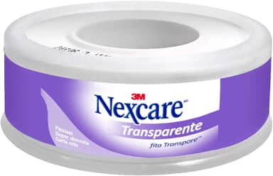 3M, Fita Transpore Nexcare, Transparente - 12 mm x 4,5 m