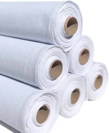 Tecido Alvejado Pé De Galinha Pano De Prato, Rolo 5 Metros