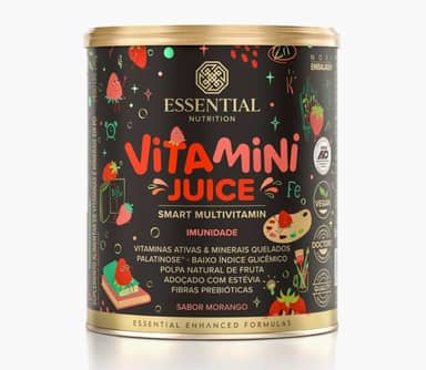 Vitamini Juice Sabor Morango Essential Nutrition 276g