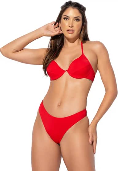 Biquíni MVB Modas Meia Taça Levanta Seios Aro Bojo